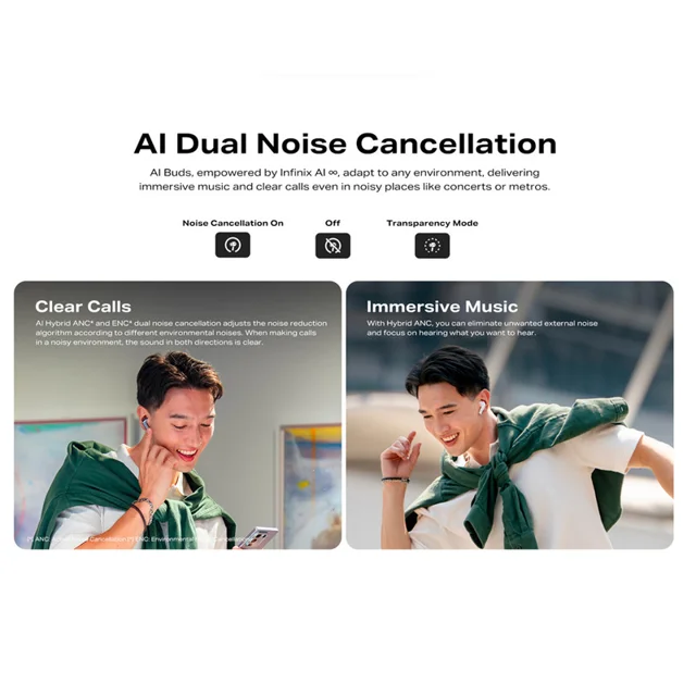هدفون بلوتوثی اینفینیکس مدل AI Buds 102748712