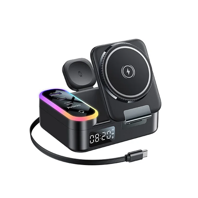 شارژر بی سیم 30 وات 3 پورت یسیدو مدل DS38 به همراه کابل USB-C به طول 0.8 متر 102744352