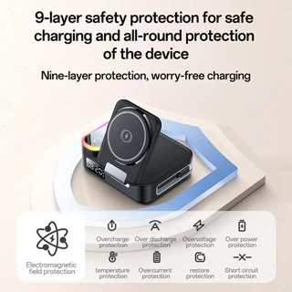 شارژر بی سیم 30 وات 3 پورت یسیدو مدل DS38 به همراه کابل USB-C به طول 0.8 متر 102744357
